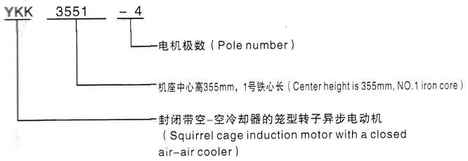 YKK系列(H355-1000)高压凤庆三相异步电机西安泰富西玛电机型号说明
